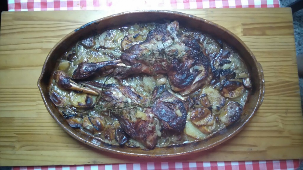 foto cordero horno masia villalonga